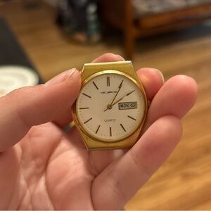 Helbros vintage gold tone watch
